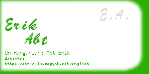 erik abt business card